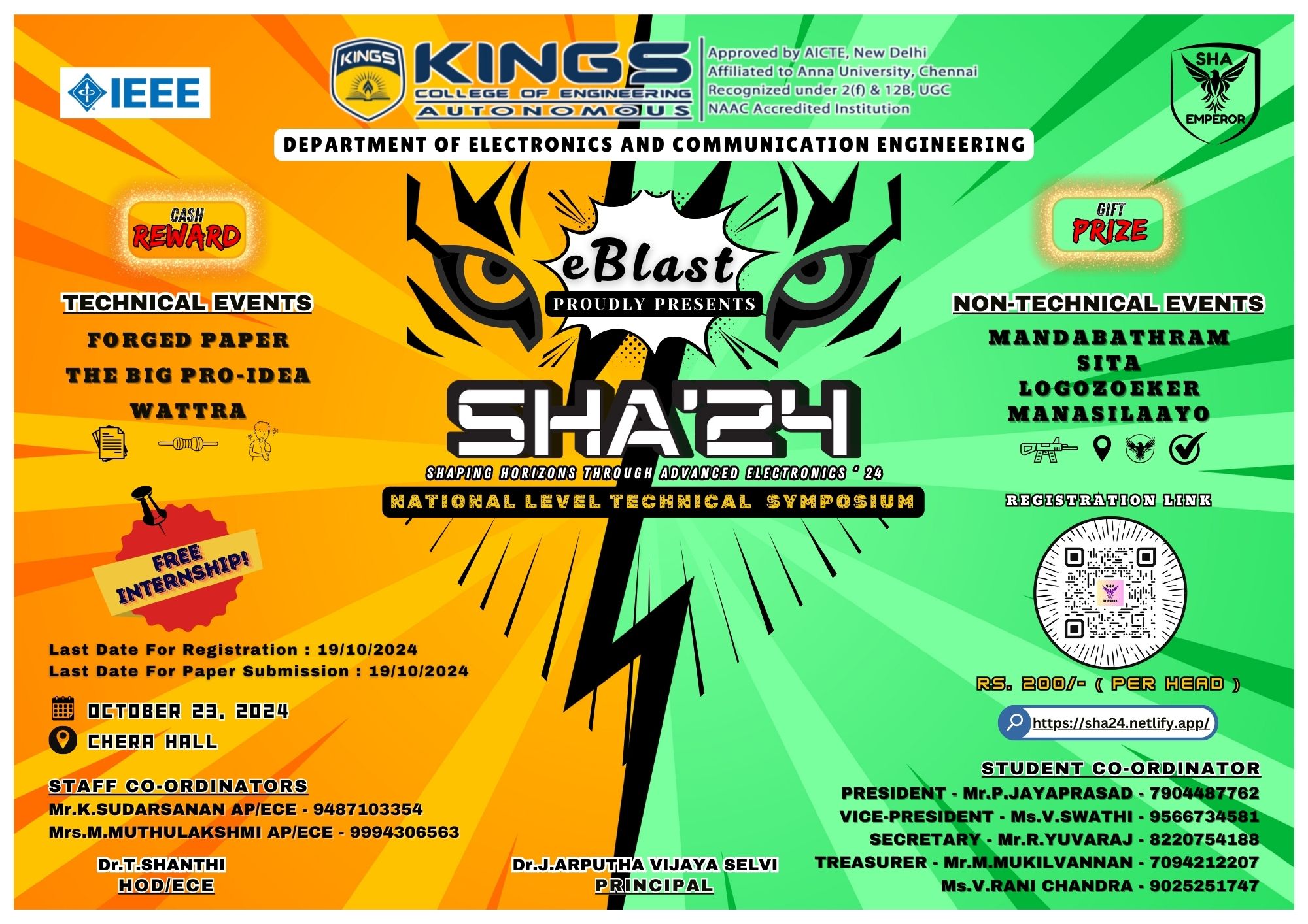 SHA'24 –( Shaping Horizons through Advanced Electronics 2024) Symposium